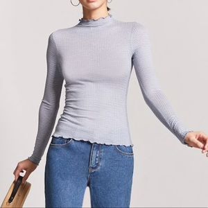 ✖️SOLD✖️Forever21 striped ribbed knit top